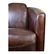 Moe's Home Collection Salzburg Club Chair Dark Brown Leather