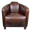 Moe's Home Collection Salzburg Club Chair Dark Brown Leather