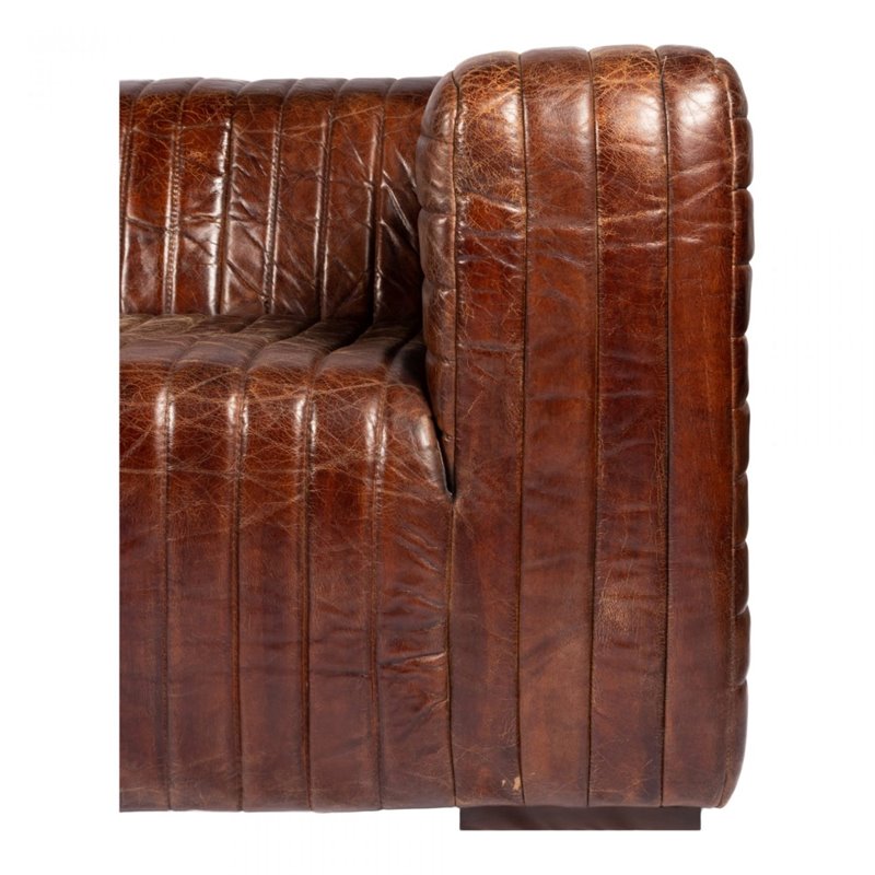 Moe's Home Collection Castle Sofa Dark Brown