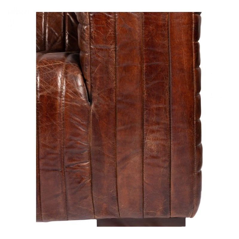 Moe's Home Collection Castle Sofa Dark Brown