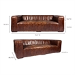 Moe's Home Collection Castle Sofa Dark Brown