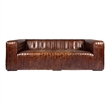 Moe's Home Collection Castle Sofa Dark Brown