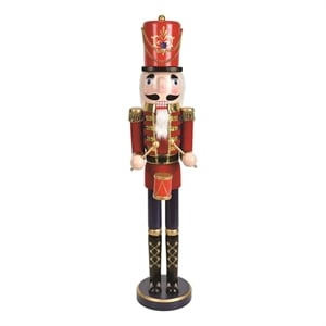 24 Inch Red Nutcracker Drummer Soldier