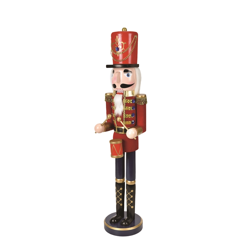 24 Inch Red Nutcracker Drummer Soldier