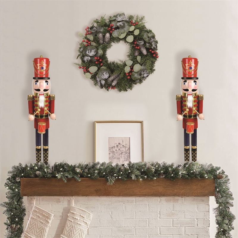 24 Inch Red Nutcracker Drummer Soldier