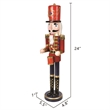 24 Inch Red Nutcracker Drummer Soldier
