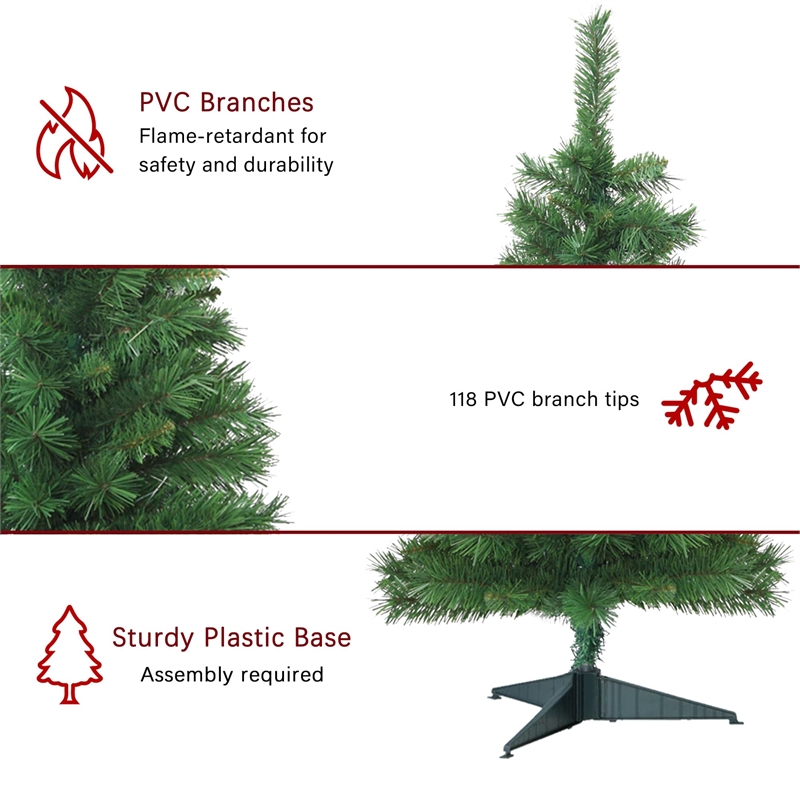 Jeco 3' Tacoma Pine Artificial Christmas Tree