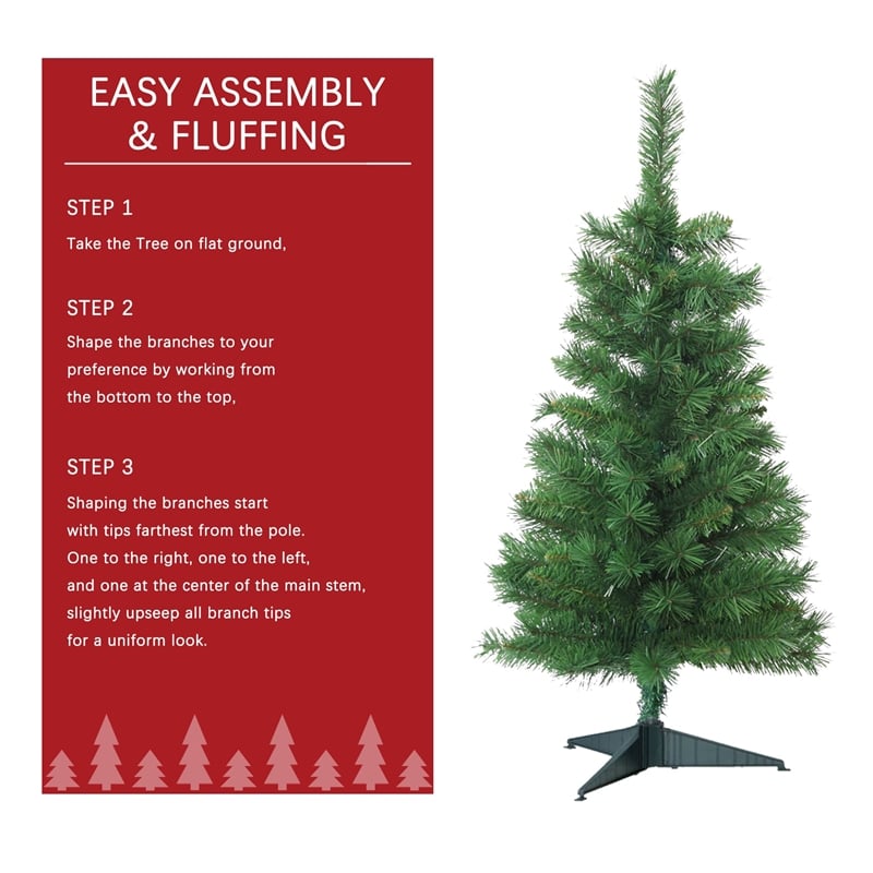 Jeco 3' Tacoma Pine Artificial Christmas Tree