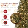 Jeco 7' Pre-Lit Artificial Christmas Tree With Urn Base