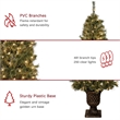 Jeco 7' Pre-Lit Artificial Christmas Tree With Urn Base