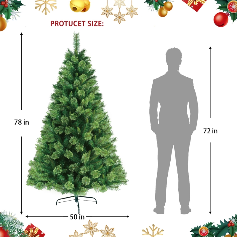 Jeco 6.5' Unlite Artificial Christmas Tree With Metal Base