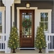 Jeco 3.5' Artificial Christmas Tree With Plastic Pot Stand (Set of 2)
