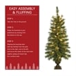 Jeco 3.5' Artificial Christmas Tree With Plastic Pot Stand (Set of 2)