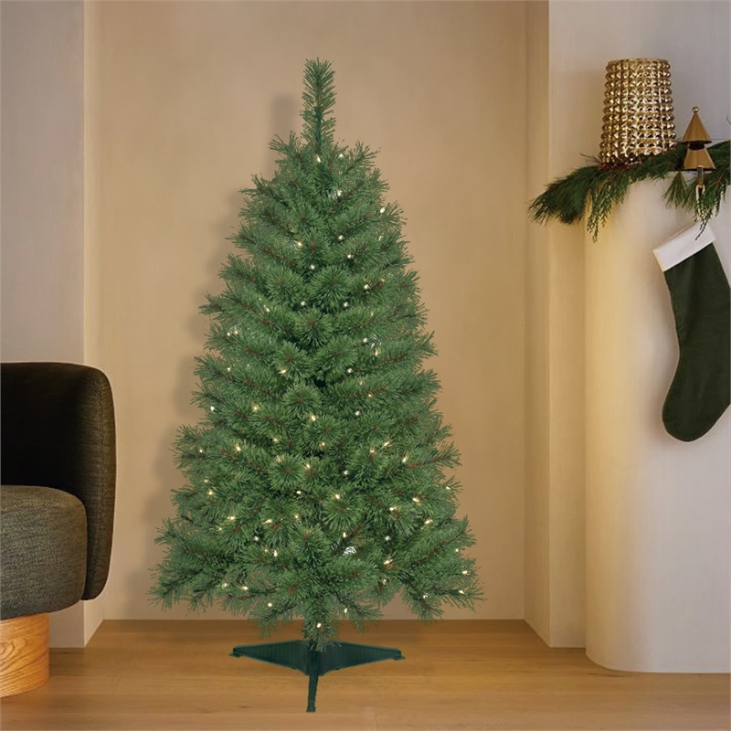 Jeco 4' Pre-Lit Artificial Christmas Tree