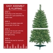 Jeco 4' Pre-Lit Artificial Christmas Tree