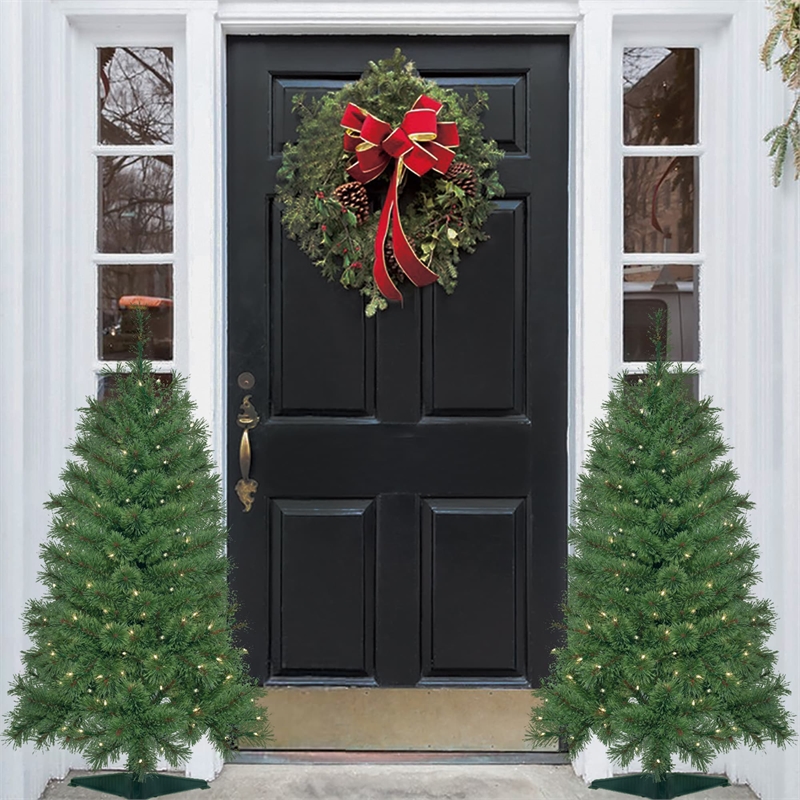 Jeco 4' Pre-Lit Artificial Christmas Tree