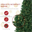 Jeco 7.5' Pre-Lit Artificial Christmas Tree With Metal Base