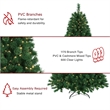 Jeco 7.5' Pre-Lit Artificial Christmas Tree With Metal Base