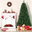Jeco 7.5' Pre-Lit Artificial Christmas Tree With Metal Base