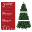 Jeco 7.5' Pre-Lit Artificial Christmas Tree With Metal Base