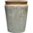 Jeco Ceramic Vase in White and Beige