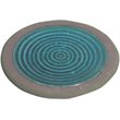 Jeco Ceramic Plate in Teal Blue and Gray