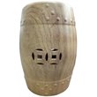Jeco Ceramic Garden Stool in Brown