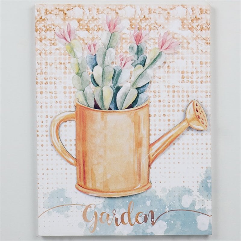 Jeco Floral 3D Canvas Art in Orange
