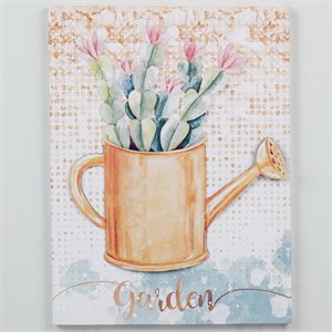 Jeco Floral 3D Canvas Art in Orange