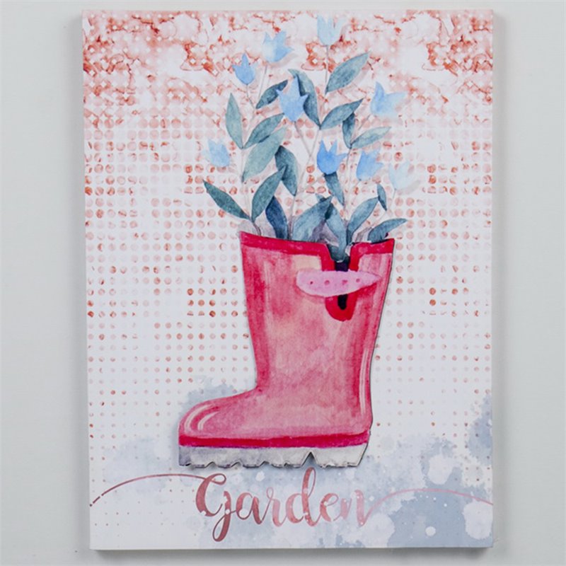 Jeco Floral 3D Canvas Art in Pink