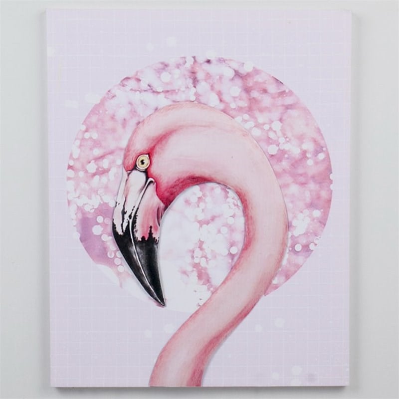 Jeco Flamingo 3D Canvas Art in Pink