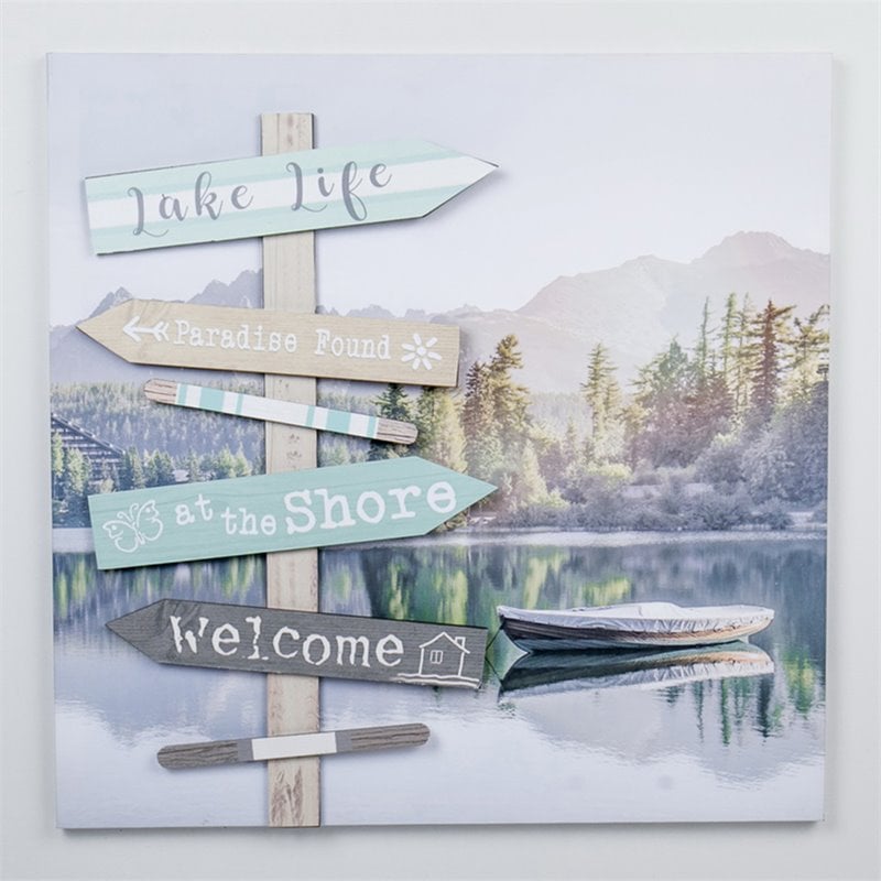 Jeco Lake Life 3D Canvas Art
