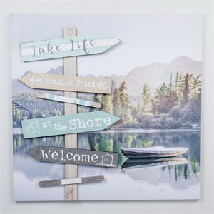 Jeco Lake Life 3D Canvas Art