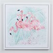 Jeco Flamingos 3D Canvas Art in Pink and Green