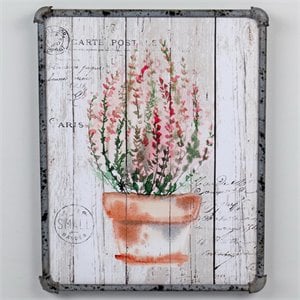 Jeco Floral and Botanical Canvas Art in Red and Brown