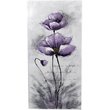 Jeco Floral and Botanical Canvas Art in Purple and Black