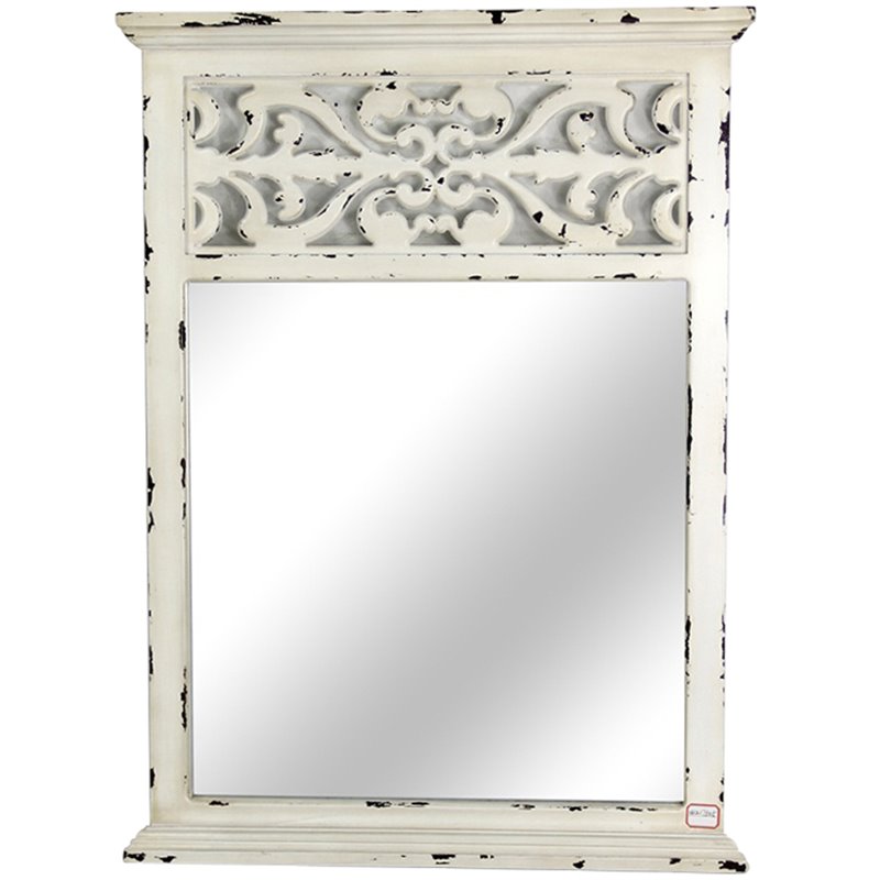 Jeco Vertical Decorative Mirror In White