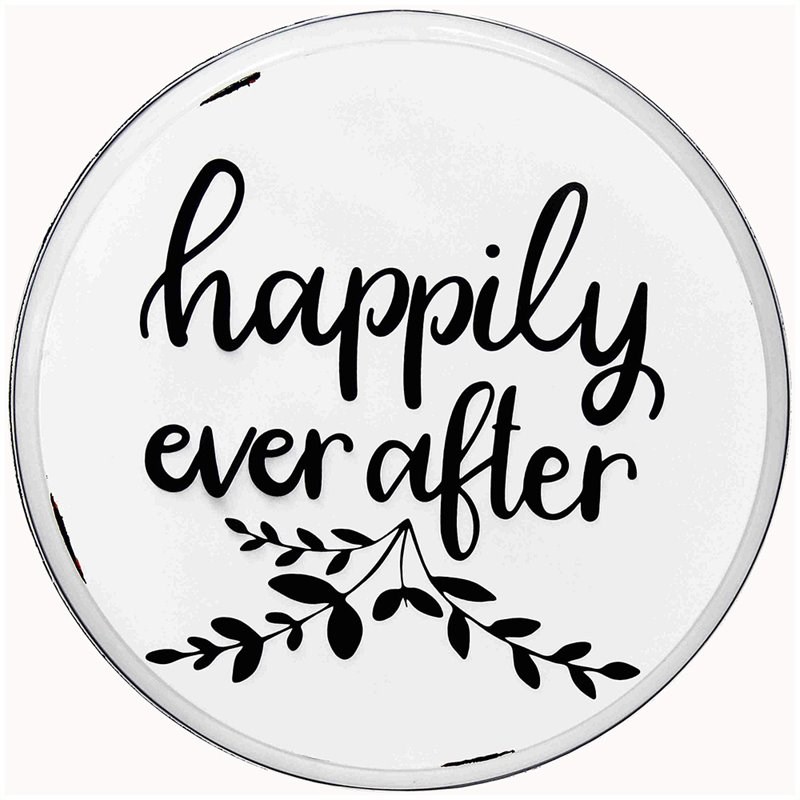 Jeco Metal Serving Tray in White and Black