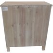 Jeco 3 Drawer Accent Chest in Natural and White
