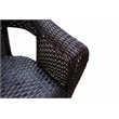 Jeco Resin Wicker Patio in Brown (Set of 2)