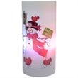 Jeco Flameless Christmas Snowman Candle and Projector in White