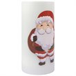 Jeco Flameless Christmas Santa Candle and Projector in White