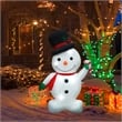 Jeco Inflatable Snowman Decor in White and Black