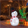 Jeco Inflatable Tree Hand Snowman Decor in White and Black