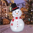 Jeco Inflatable Tree Hand Snowman Decor in White and Black