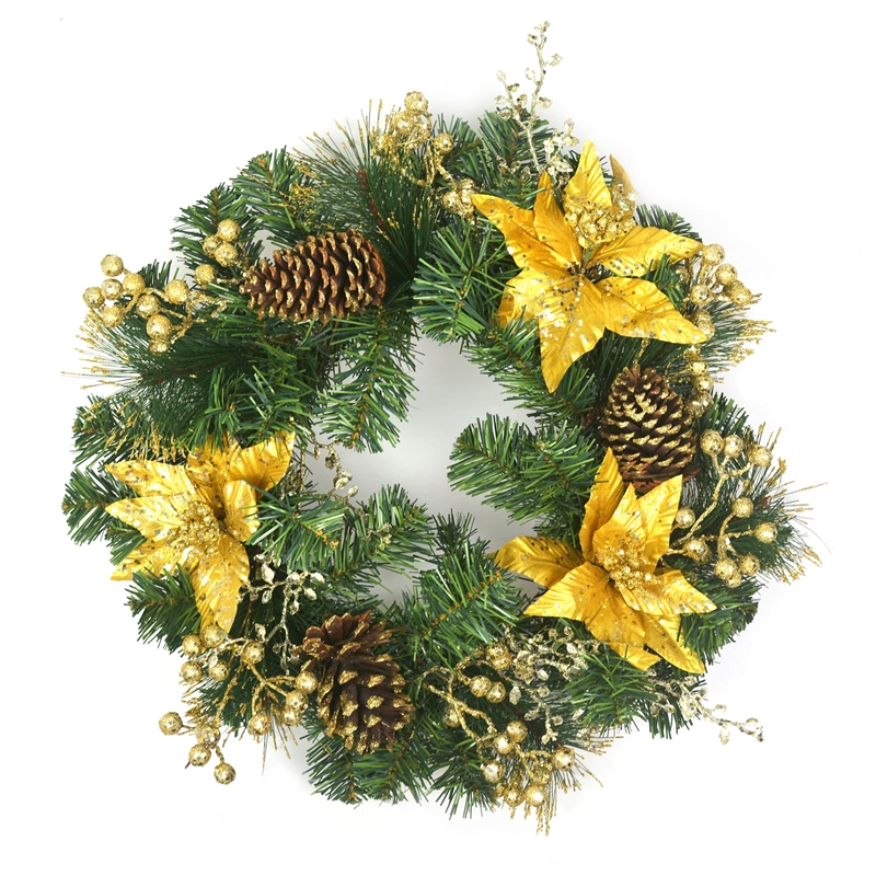Jeco Wreath in Green and Brown