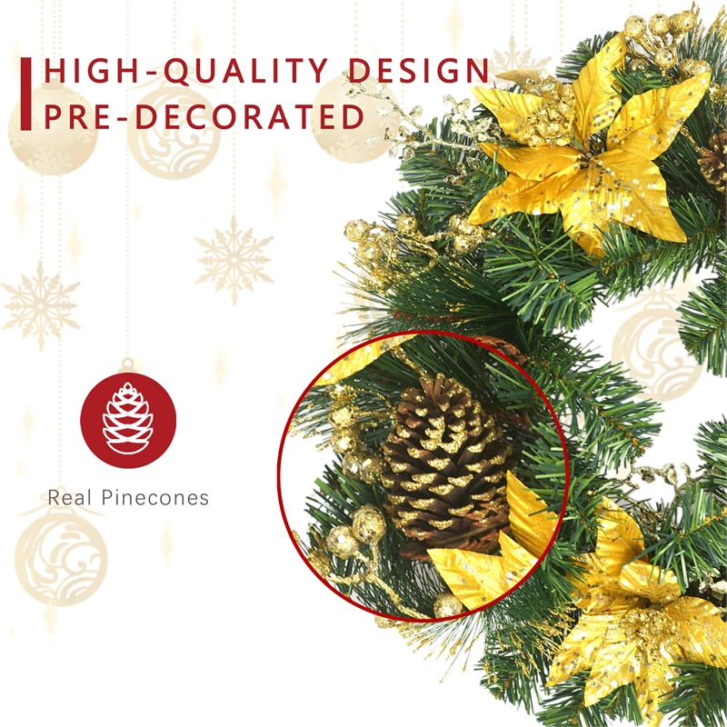 Jeco Wreath in Green and Brown