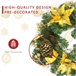 Jeco Wreath in Green and Brown