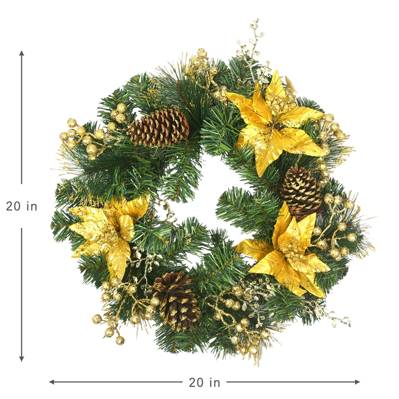 Jeco Wreath in Green and Brown