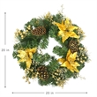 Jeco Wreath in Green and Brown
